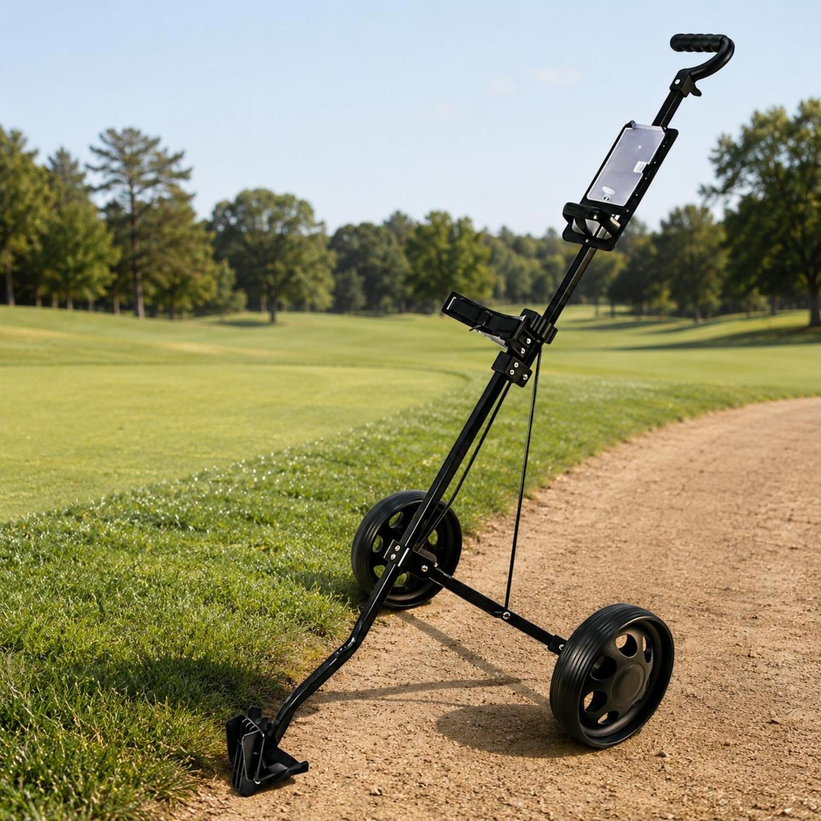 Chariot de golf pliable à deux - Practice Equipment For Golf avis et prix